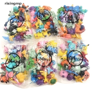 Set 24 Mô Hình Đồ Chơi Nhân Vật Pokemon Kích Thước 2.5-3cm ♨Trên đó