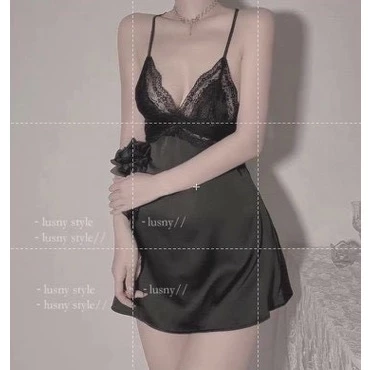 Váy Ngủ Mặc Trong Nhà SLADY, Váy ngủ sexy đồ ngủ gợi cảm lụa cao cấp hở lưng Đầm ngủ gợi cảm quyến rũ - VNS080