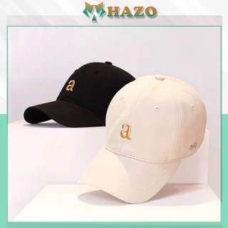 Mũ Lưỡi Trai Nón Kết Thêu Chữ A Fashion Phong Cách Ulzzang Form Unisex Nam Nữ - Hazo