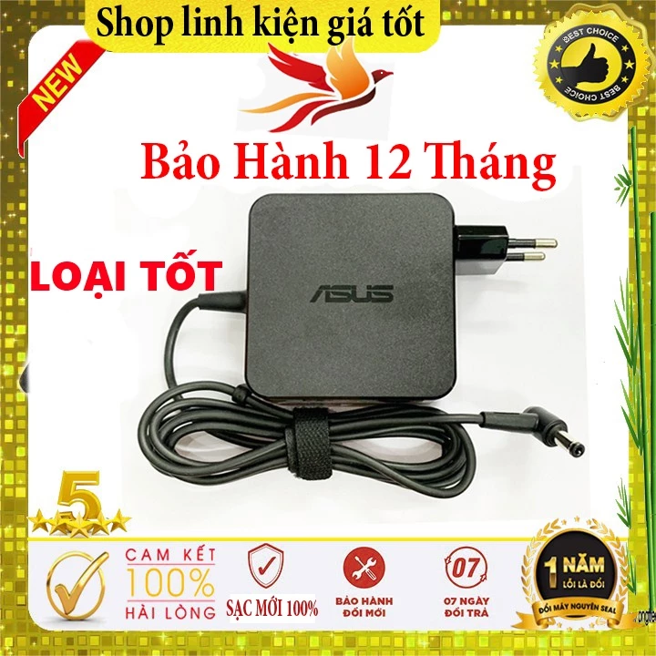 Sạc laptop Asus 19v-3.42a/2.37a/1.75a Loại tốt - ADAPTER ASUS - Sạc asus chân to / nhỏ - sạc máy tính asus