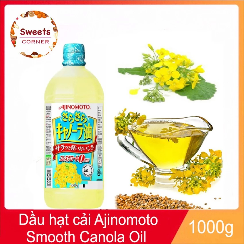 Dầu hạt cải Ajinomoto Smoooth Canola Oil Nhật Bản 1kg