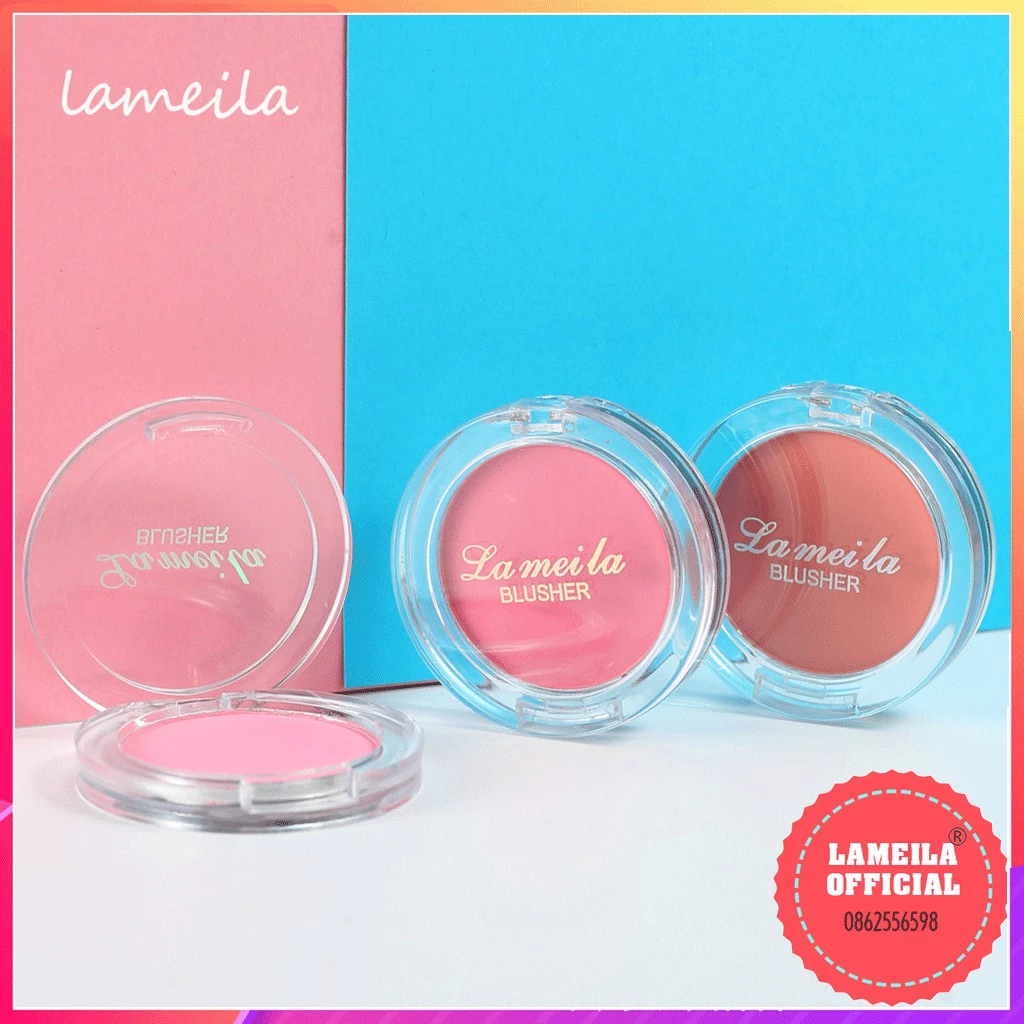 Phấn Má Hồng Lameila Blusher Tông Lì Và Nhũ Color Geometry Phong Cách Hàn Quốc P0284