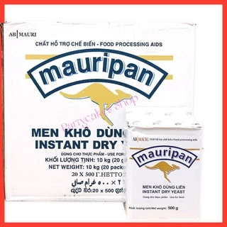 1 thùng Men khô ngọt Mauripan 500g/ gói, 20 gói/ thùng