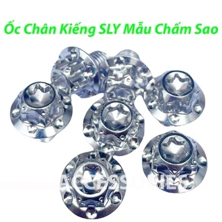 Ốc Chân Kiếng Salaya 10li10 Mẫu Chấm Sao Inox 304 Sáng Bóng Cao Cấp Ren Thuận Nghịch Gắn Nhiều Dòng Xe PKPH