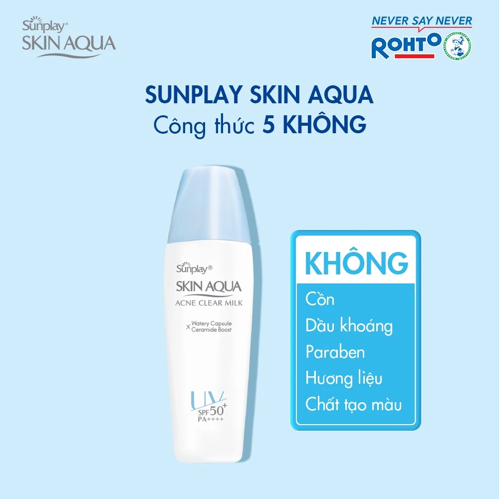 Sữa Chống Nắng Ngừa Mụn Sunplay Skin Aqua Acne Clear SPF 50+ PA++++ (25g)