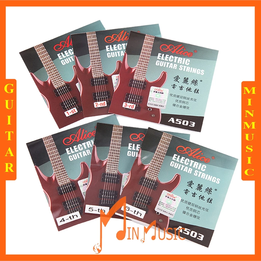 Dây Lẻ Đàn Guitar Điện Alice A503 dây 1,2,3,4,5,6 I Hàng thương hiệu chất lượng