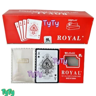 Bộ Bài Tây Nhựa Đài Loan Royal 100% Plasic Màu Ngẫu Nhiên