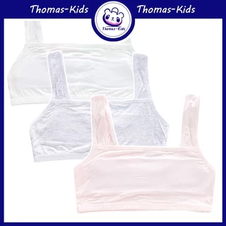 [THOMAS Kids] Áo Ngực Không Đệm Ngực Bằng Vải Cotton Mềm Mại Và Thoải Mái Dành Cho Thanh Thiếu Niên 8-16 Tuổi