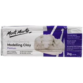 Cá Chép - Đất sét tạo hình Mont Marte Air Hardening Modelling Clay - White 2kgs - MM-MMSP0007