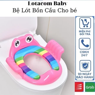 Thu nhỏ bồn cầu cho bé,nắp bồn cầu,miếng lót bồn cầu hình ếch cho bé Lotacom Baby