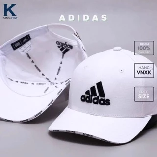 Mũ Nón lưỡi trai ADIDAS chất vải cotton Hàn Quốc cao cấp, nón kết thể thao màu trắng, đen