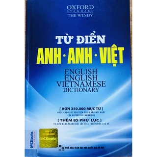 Sách - Từ điển Anh - Anh - Việt bìa đen mềm