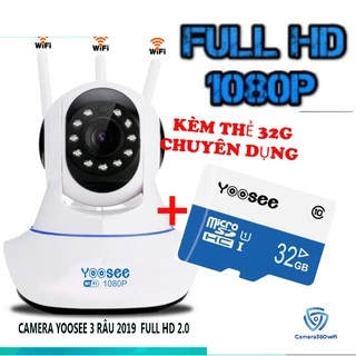 Camera Full HD 1080P Yoosee 3 râu 2.0 - kèm thẻ nhớ 32G