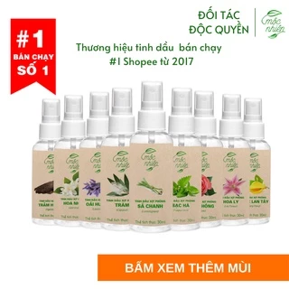 Xịt thơm phòng Mộc Nhiên nguyên chất có kiểm định giúp khử mùi hôi, thơm phòng, đuổi muỗi, diệt khuẩn