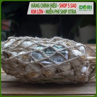 Tỏi Lý Sơn Dori Hữu cơ - Loại tỏi nhiều tép - Túi lưới 250g - Trồng tại đảo Lý Sơn - Cam kết đúng xuất xứ