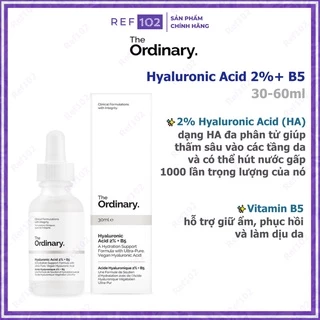 Serum dưỡng ẩm phục hồi The Ordinary HA Hyaluronic Acid 2% + B5 [Bản US]