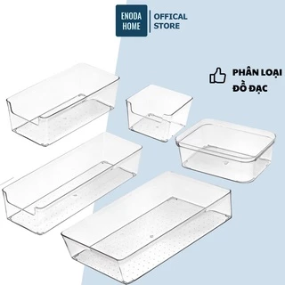 Khay Chia Ngăn Kéo Trong Suốt, Để Bàn Enoda Home Nhiều Size P003