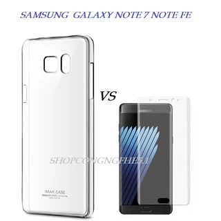 SAMSUNG GALAXY NOTE 7 / NOTE 7 FE _Bộ Ốp Lưng silicon trong suốt A+ và Dán Cường Lực UV Note fe