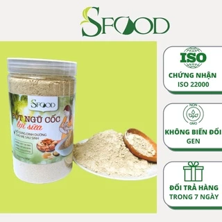 Bột ngũ cốc lợi sữa SFOOD 13 loại hạt hộp 500gram, bột ngũ cốc bà bầu