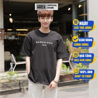 Áo Thun Nam Nữ unisex basic tee HALEY chất cotton 100% nhập khẩu Hàn Quốc form rộng tay lỡ TN67