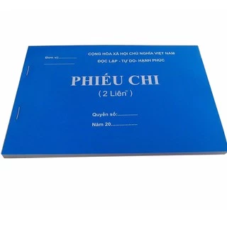 Phiếu CHI 2 liên, khổ giấy A5/100 tờ/quyển