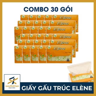 Thùng 30 gói giấy ăn  Elene 1 GÓI 300 TỜ KHÔNG CHỨA CHẤT TẨY TRẮNG