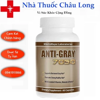 Viên Uống ANTI-GRAY 7050 hỗ trợ bạc tóc 60 viên - Hàng Mỹ