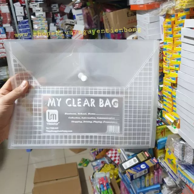 Sỉ 10 túi my clear bag A4 loại dày đẹp