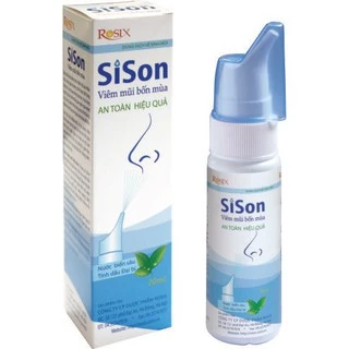 Xịt mũi SiSon - Giúp vệ sinh mũi hàng ngày, ngăn ngừa nghẹt mũi, viêm mũi, viêm xoang (70ml)