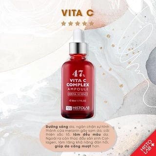 [CHÍNH HÃNG] HISTOLAB TINH CHẤT DƯỠNG TRẮNG DA VITAMIN C COMPLEX AMPOULE 47%