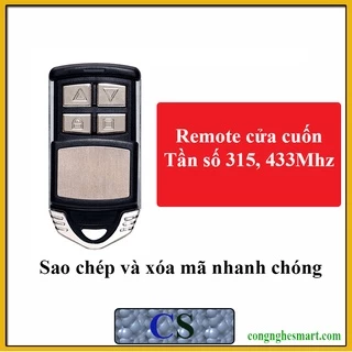 Remote Cửa Cuốn Inox Sao Chép Mã 315, 433Mhz