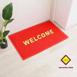 Thảm nhựa lau chân Welcome 40x60cm CHỐNG TRƯỢT Miếng trải sàn Welcome