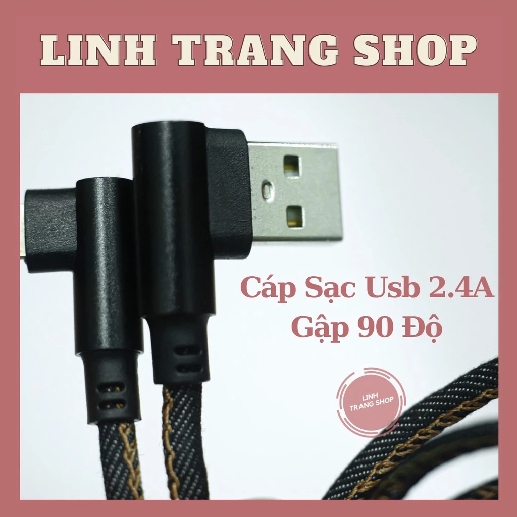 Cáp Sạc I.P Gập Usb To Lightng 2.4A (Bảo Hành 1 Năm)
