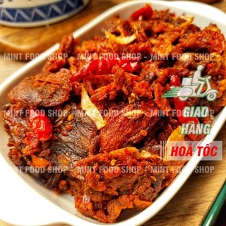 Khô Bò Cháy Tỏi Hồng Ngự - Lon 300gr