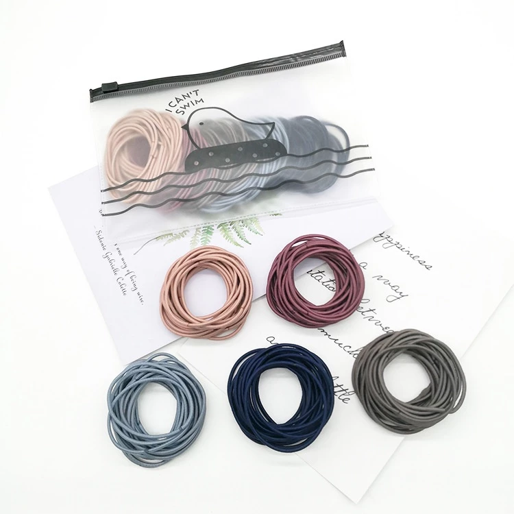 Túi 100pcs chun buộc tóc cho nữ siêu dai và đàn hồi, nhiều màu sắc