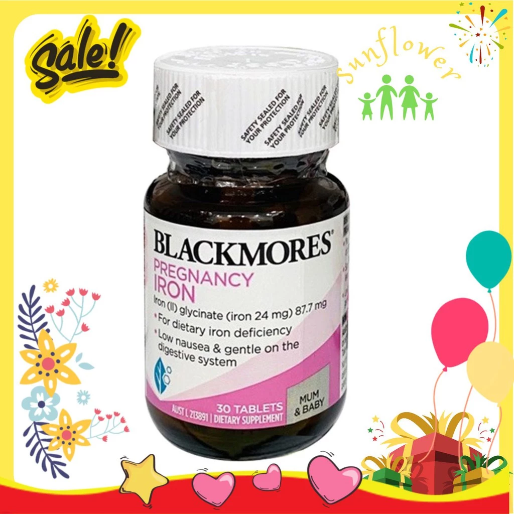 Blackmores Pregnancy Iron 30 viên bổ sung sắt cho bà bầu của Úc