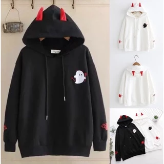 [FREESHIP] Áo Khoác HOODIE BÉ MA Nam Nữ Chất Vải Nỉ Bông Dày Dặn Ấm Áp