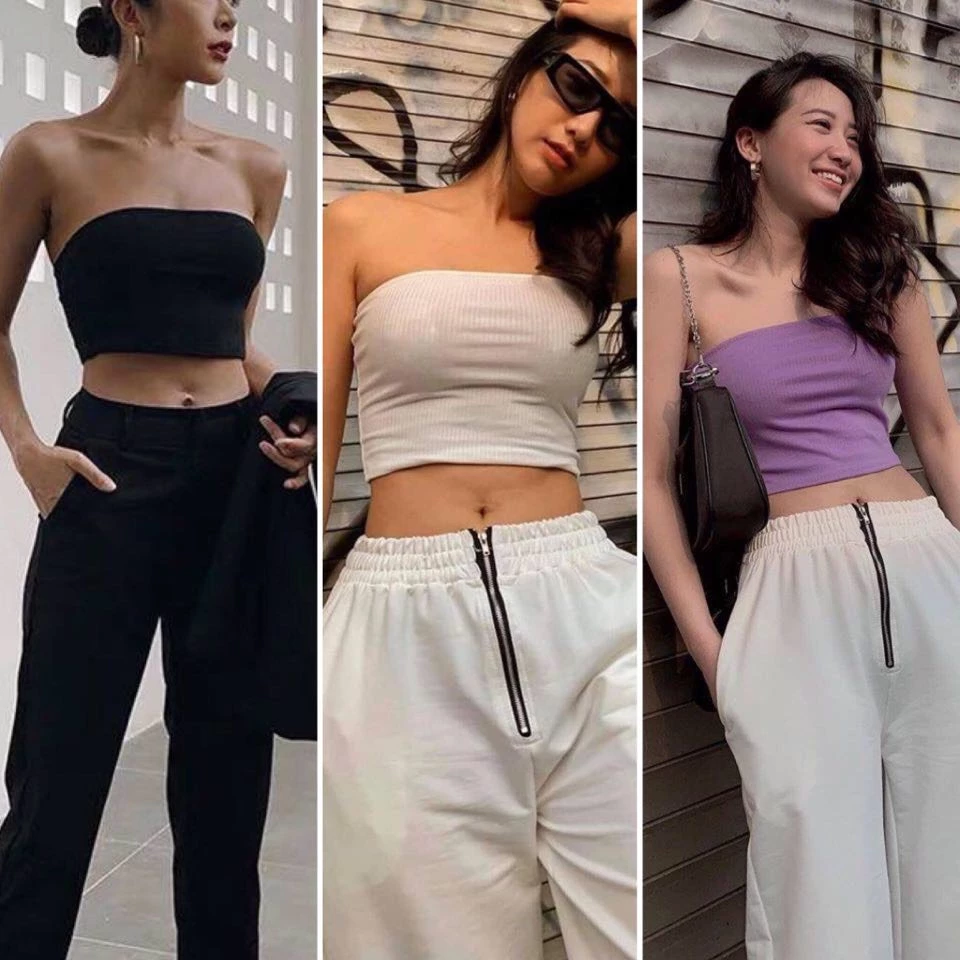 Áo quây croptop chất bozip cực sexy