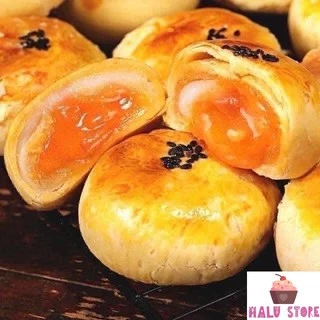 [Siêu Ngon] Bánh Liu pía khay trứng chảy Egg Yolk Puff siêu hot