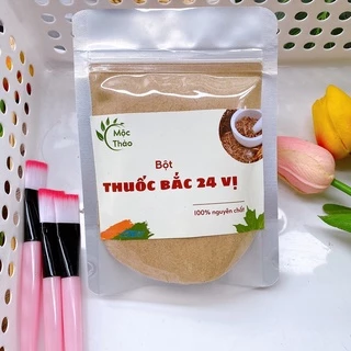 Bột đắp mặt nạ tắm trắng Thuốc Bắc 24 vị handmade dưỡng trắng, mờ thâm