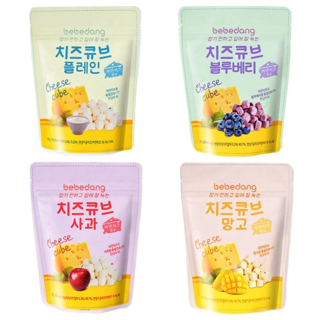 Phô mai hoa quả sấy lạnh Bebedang Hàn Quốc cho bé (date T7/2024)