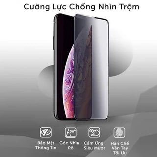 Cường lực chống nhìn trộm Iphone full màn hình