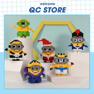 Đồ chơi lắp ráp mini minions xếp hình lắp ráp thông minh 3D cho bé Minion QC Store LGM