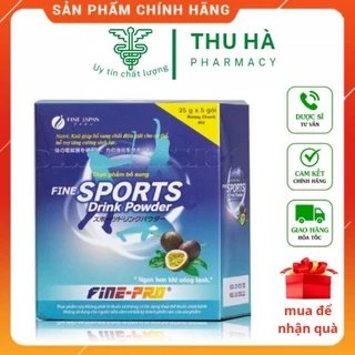 Oresol Fine sport Drink Powder Nước Uống Bù Điện Giải Nhật & prado sport drink power vị chanh leo