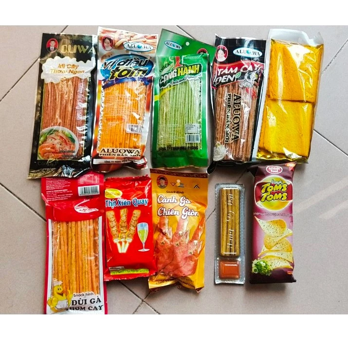 2 gói snack ăn vặt cổng trường tuổi thơ