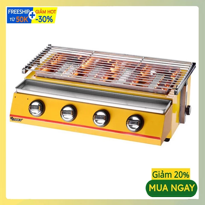 Bếp nướng thịt xiên ETON ET-K222 chất liệu inox không gỉ, vệ sinh dễ dàng