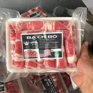 THỊT BÒ BA CHỈ MỸ CUỘN 500Gr