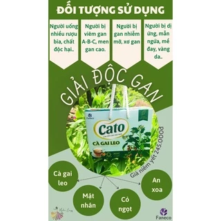 Cao Cà Gai Leo Cato -  FANECO (Hộp 39 Gói x 5Gr/Gói)