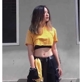 Áo croptop trơn nhiều màu