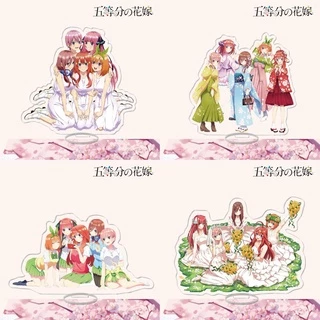 Mô hình Standee Gotoubun No Hanayome ver CHỊ EM Nhà Có 5 Nàng Dâu Tượng Acrylic Anime mica chibi trang trí trưng bày